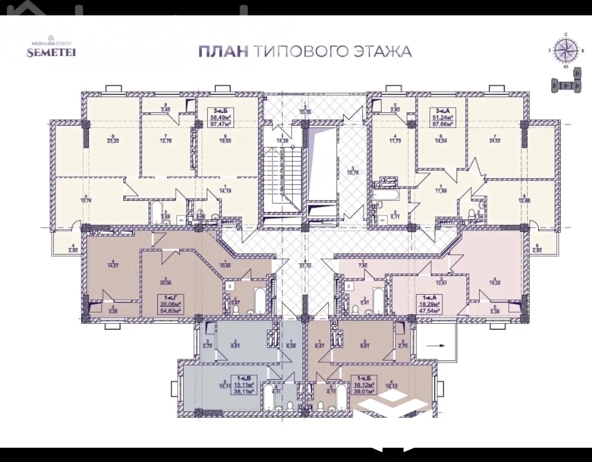 3-к. квартира, 97 м² — фото 5
